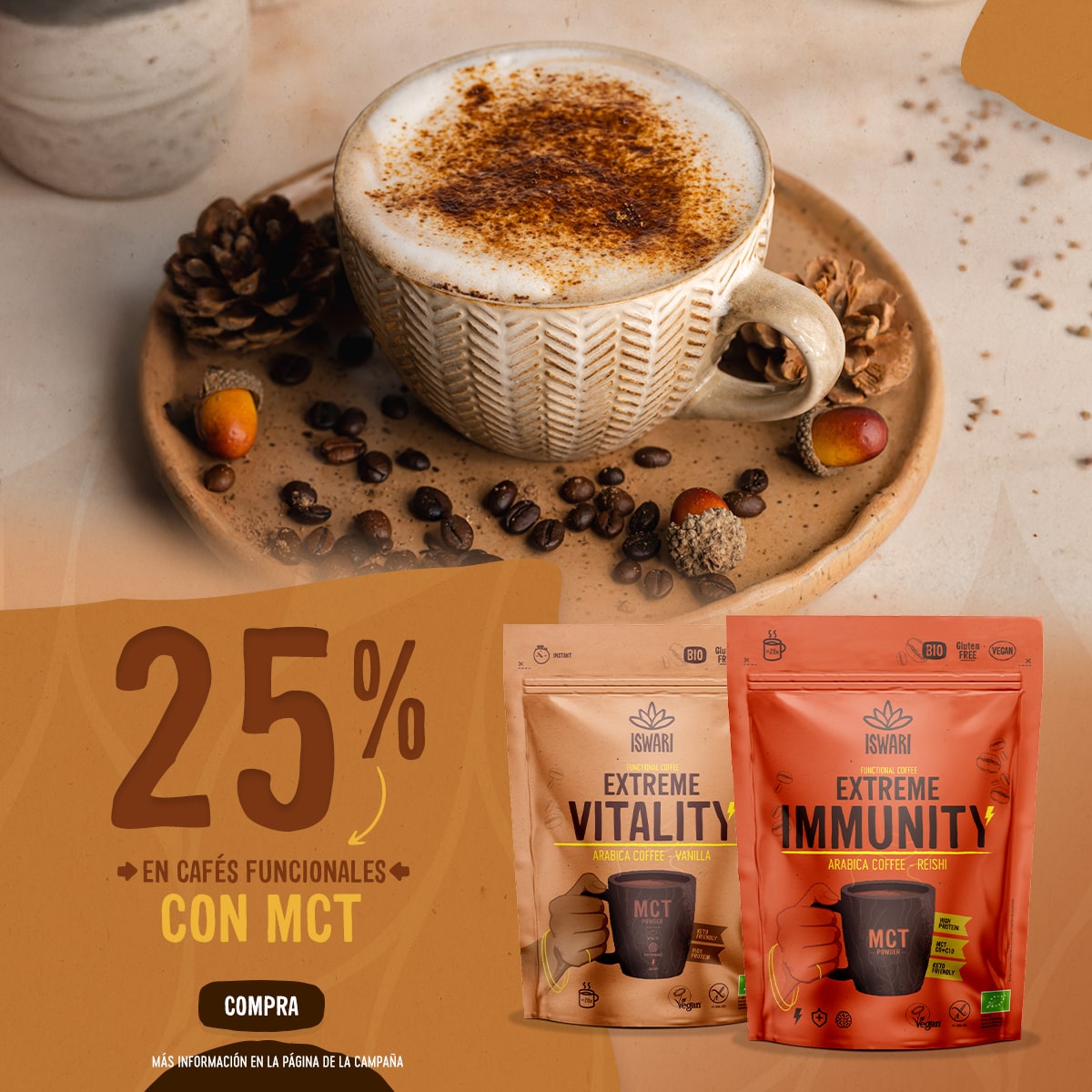 25% de descuento en Cafés Funcionales